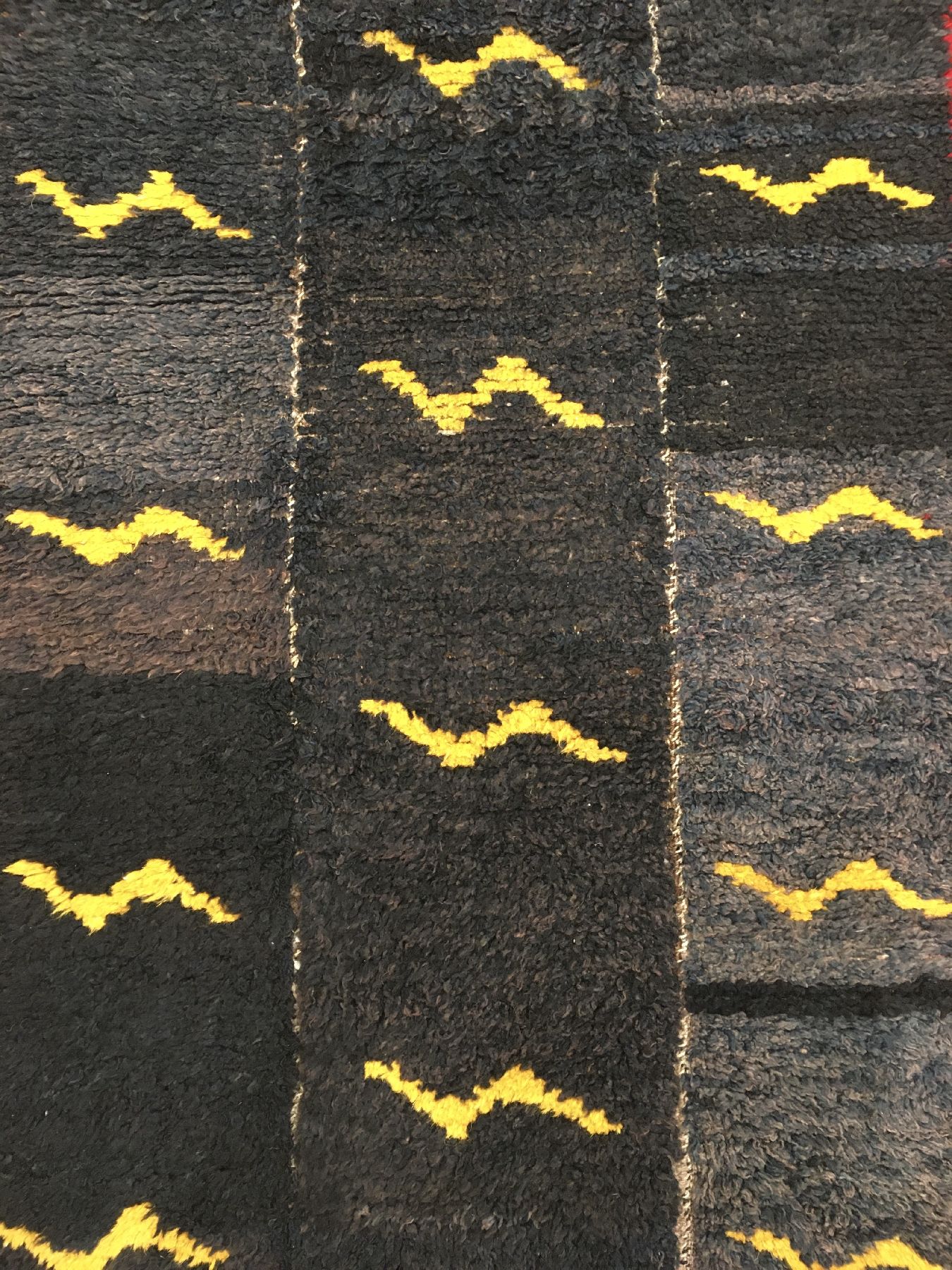 Detail d: Feiner Tsukdruk "Tigerteppich" antik, Südtibet, um 1900/1910, Wolle in drei Bahnen geknüpft auf Wolle. Rarer feiner Tsukdruk mit ...