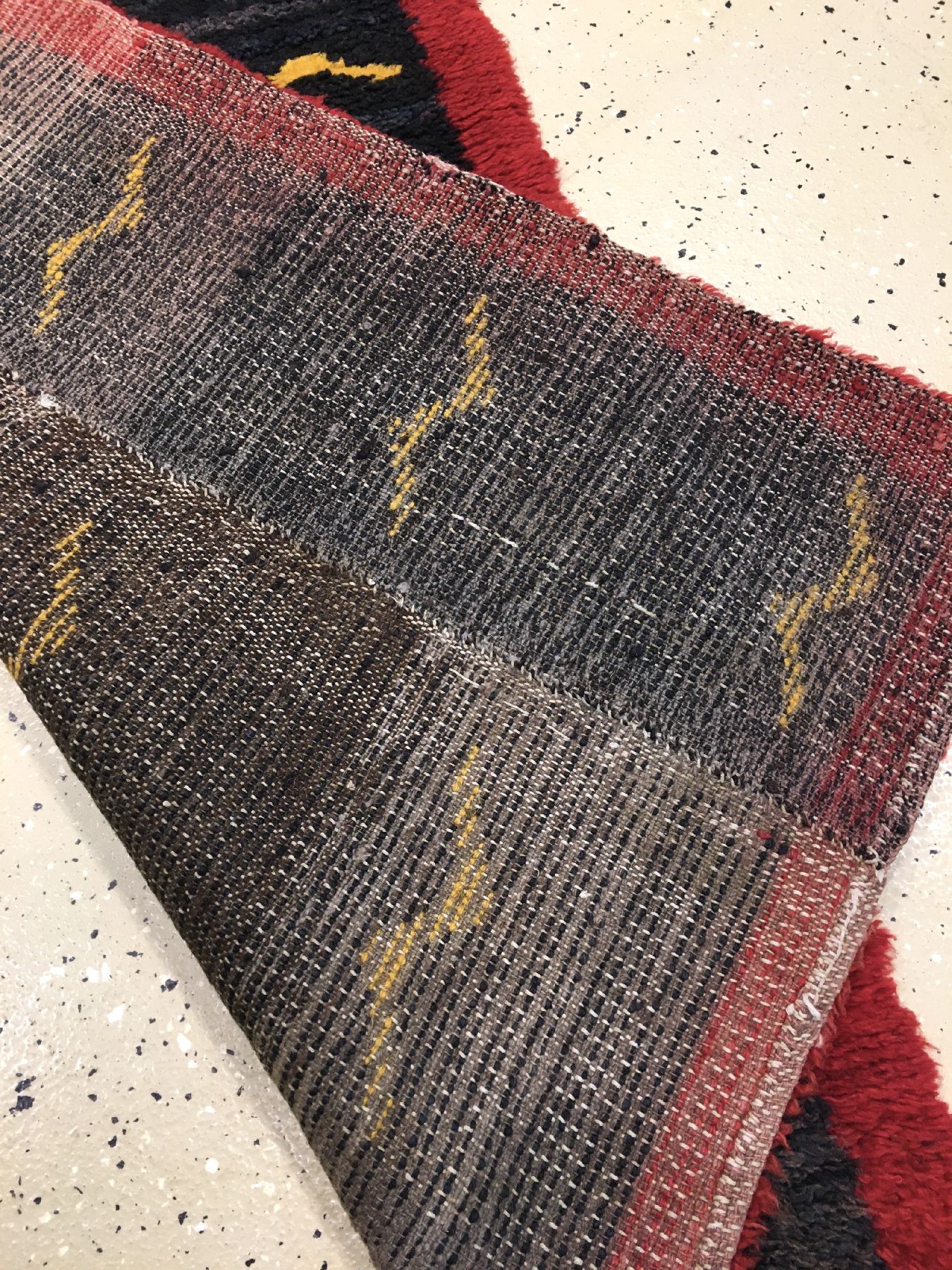 Detail f: Feiner Tsukdruk "Tigerteppich" antik, Südtibet, um 1900/1910, Wolle in drei Bahnen geknüpft auf Wolle. Rarer feiner Tsukdruk mit ...