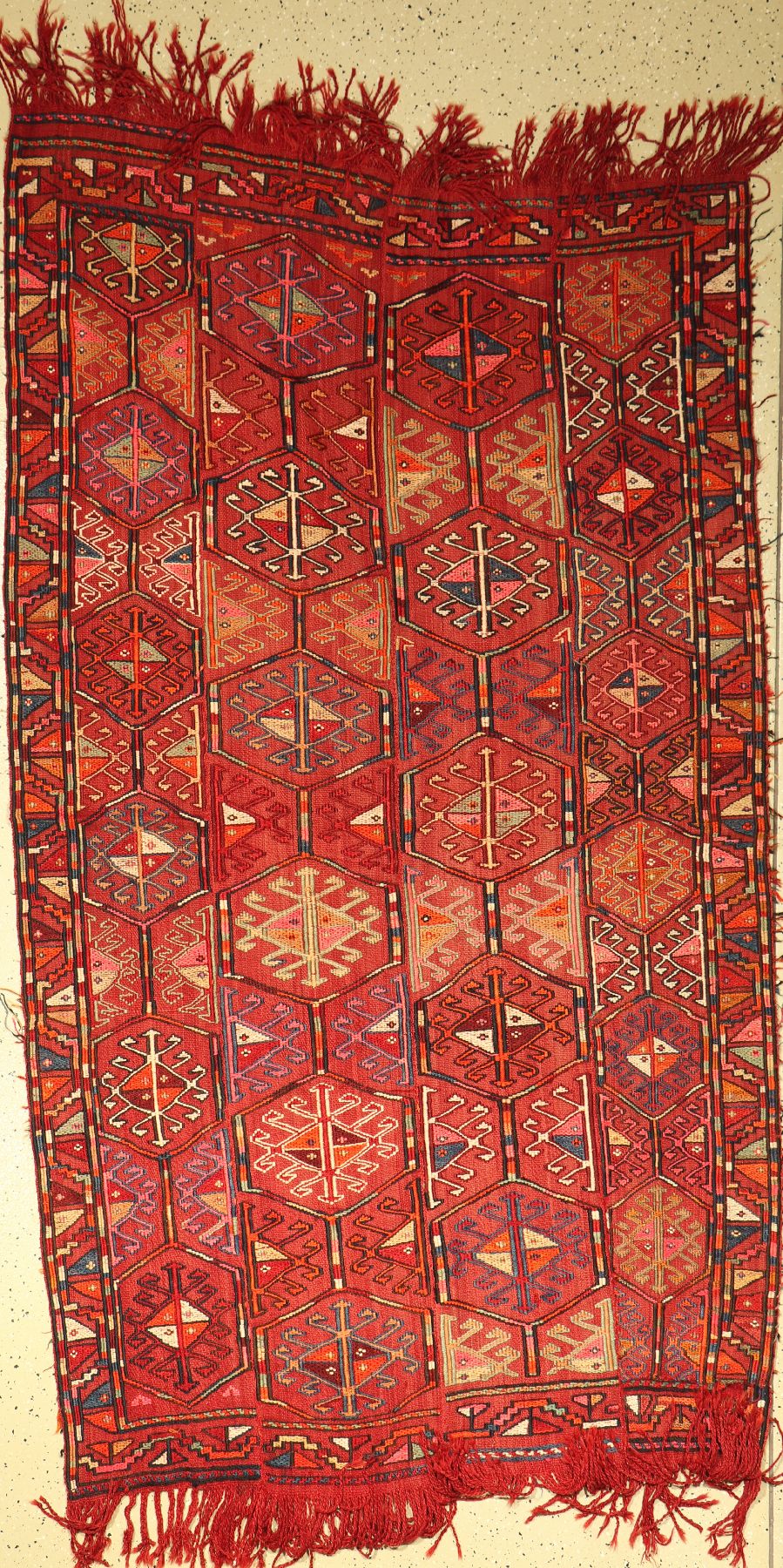 Cicim, Türkei, ca. 70 Jahre, Wolle auf Wolle, ca. 230 x 140 cm, EHZ: 2-3