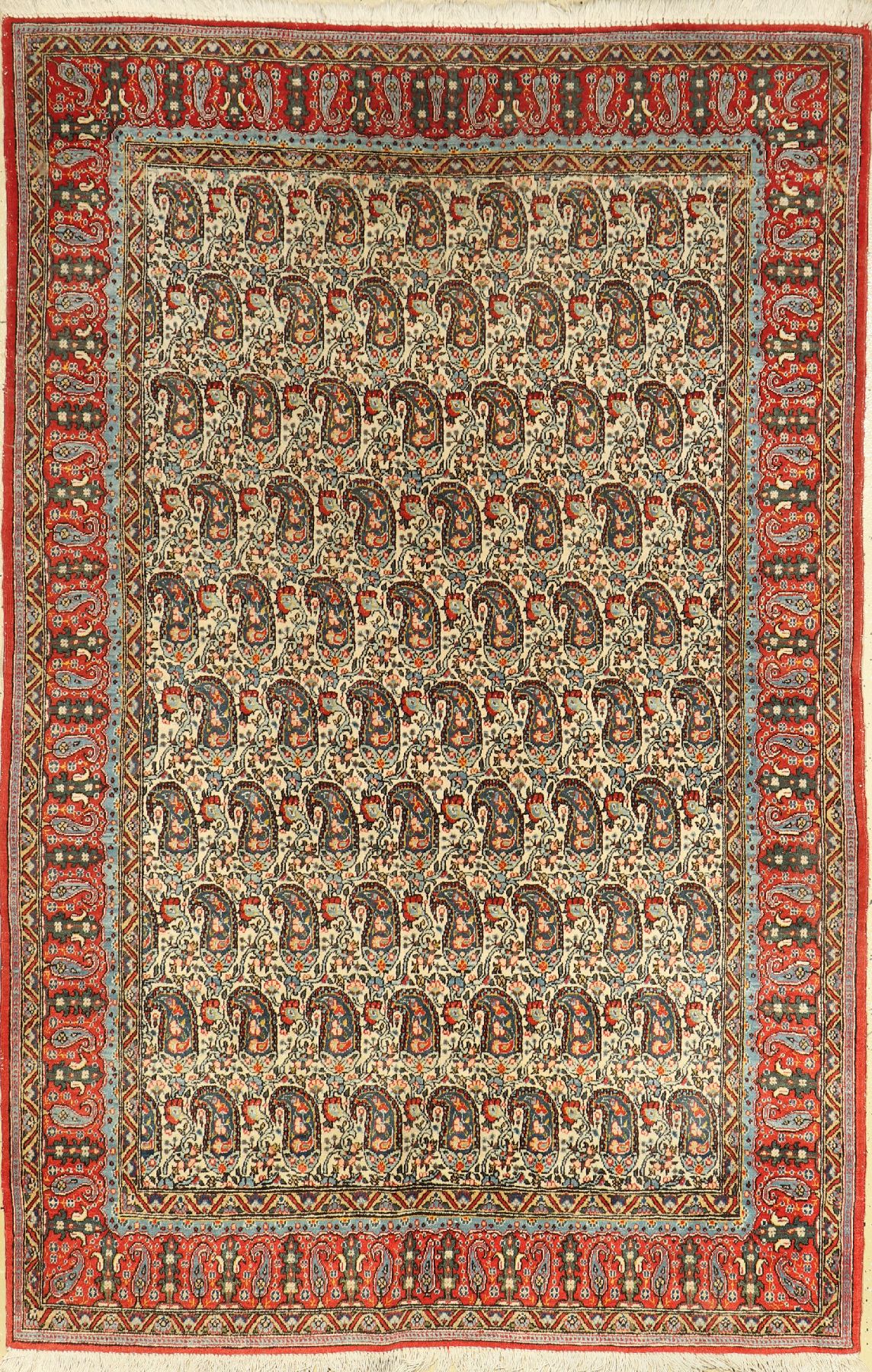 Ghom alt, Persien, ca. 50 Jahre, Wolle auf Baumwolle, ca. 211 x 137 cm, EHZ: 2-3