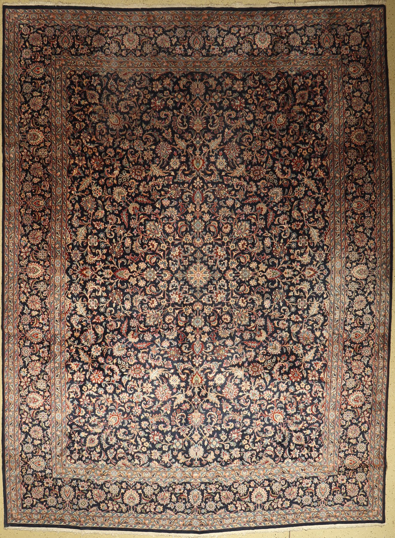 Kerman Lawer alt, Persien, ca. 60 Jahre, Wolle auf Baumwolle, ca. 410 x 298 cm, EHZ: 3-4