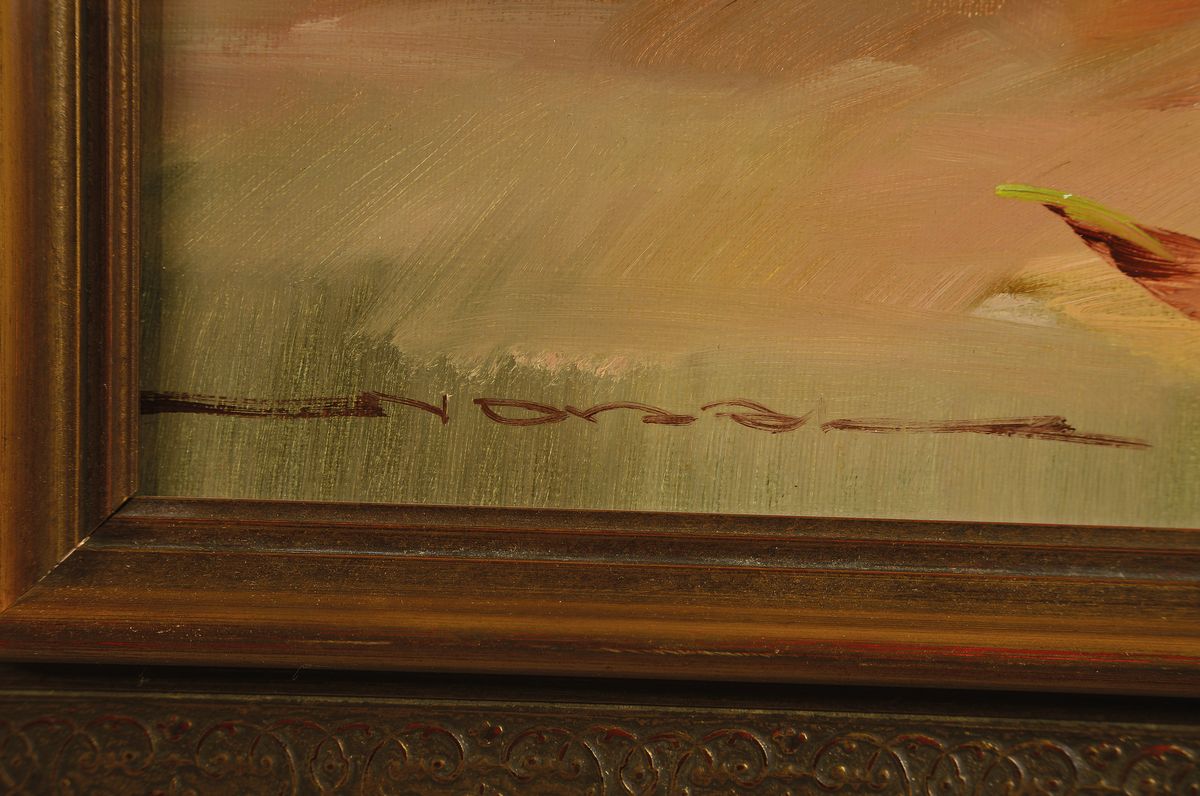 Detail a: Eduard Nowak, geb. 1921 Herne, Studium an der Academy of Fine Arts Chicago, hier: Stillleben mit Sommerblumen, Öl/Lwd, signiert, ca. 71x61cm, Rahmen
