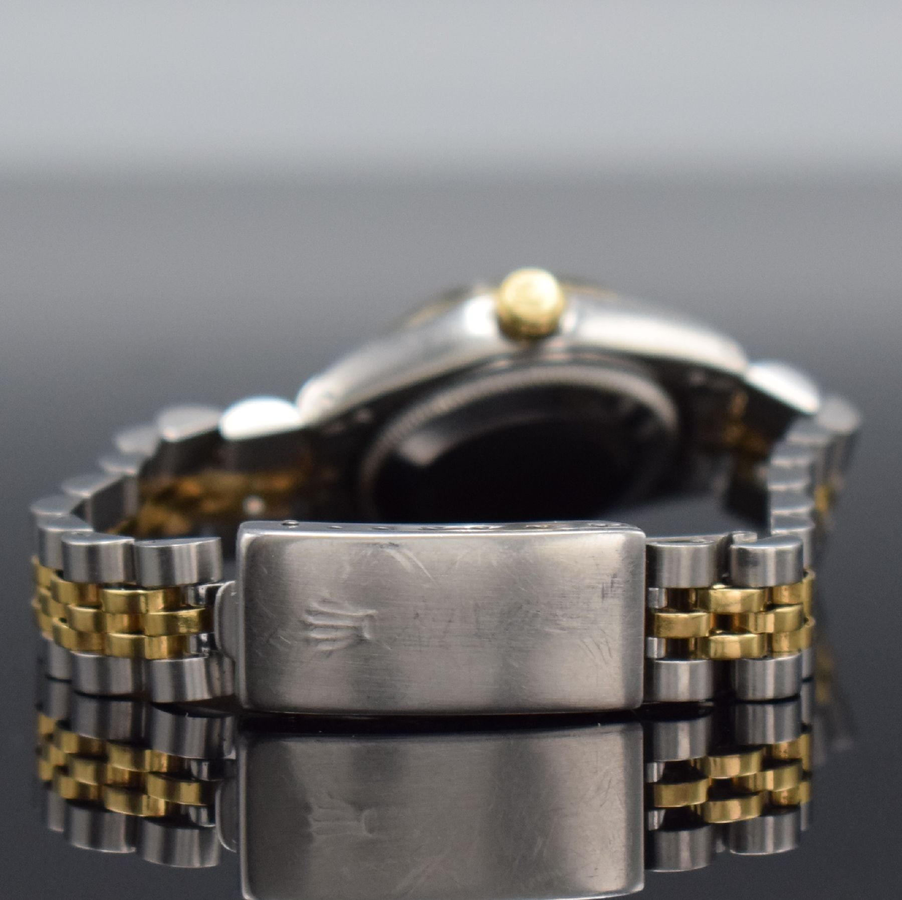 Detail d: ROLEX Damenarmbanduhr Oyster Perpetual Date, Automatik, Schweiz um 1975, Ref. 6917, Edelstahl/Gold kombiniert inkl. Jubileeband m. Faltschl., ...