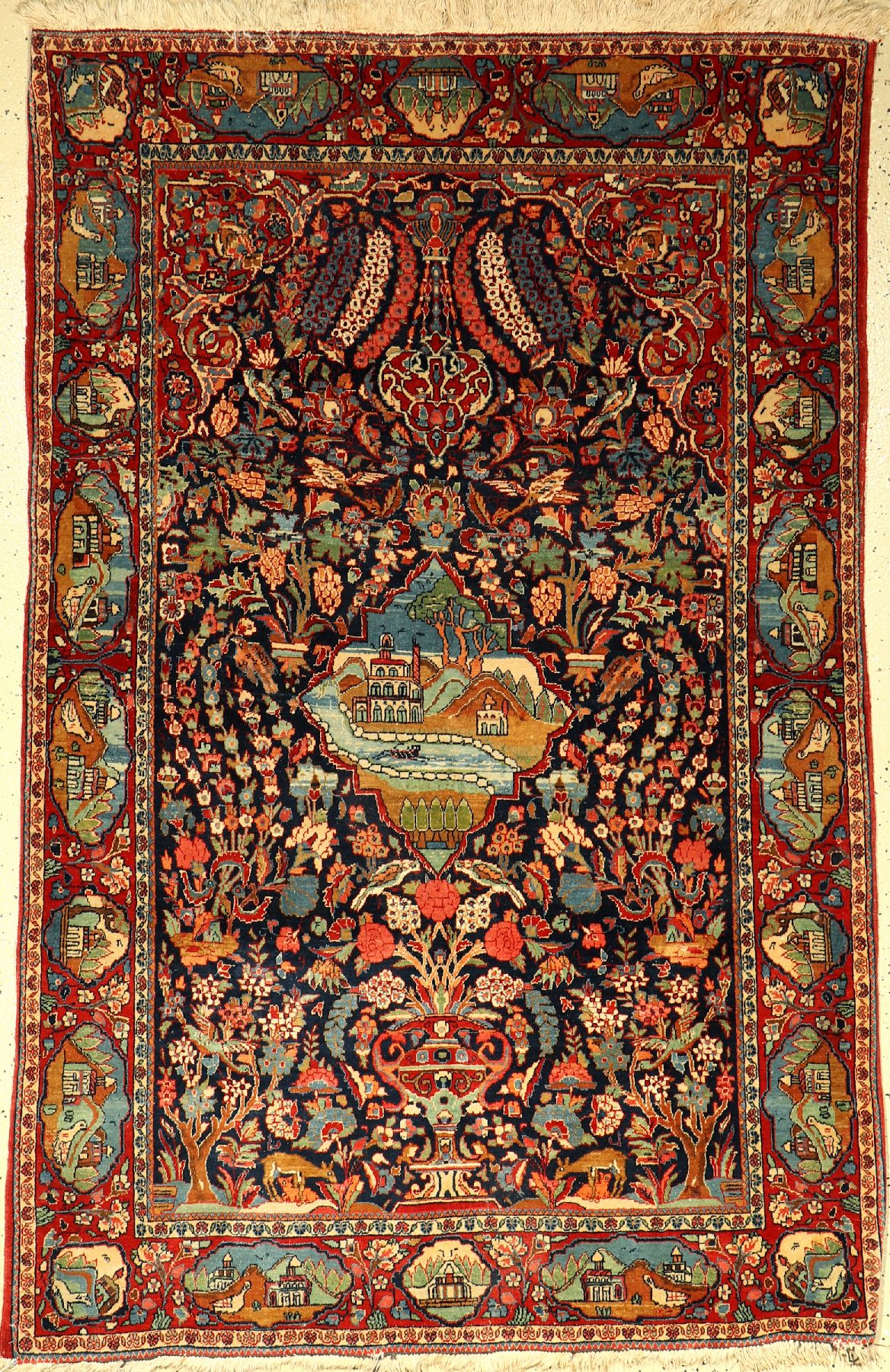 Keschan Kork alt, Persien, um 1930, Korkwolle, ca. 202 x 128 cm, EHZ: 3