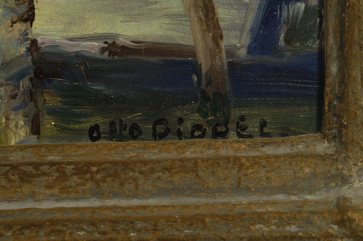 Detail a: Otto Pippel, 1878 Lódz - 1960 Planegg, einer der bekanntesten Spätimpressionisten Süddeutschlands, bekannt für seine Landschafts- und ...