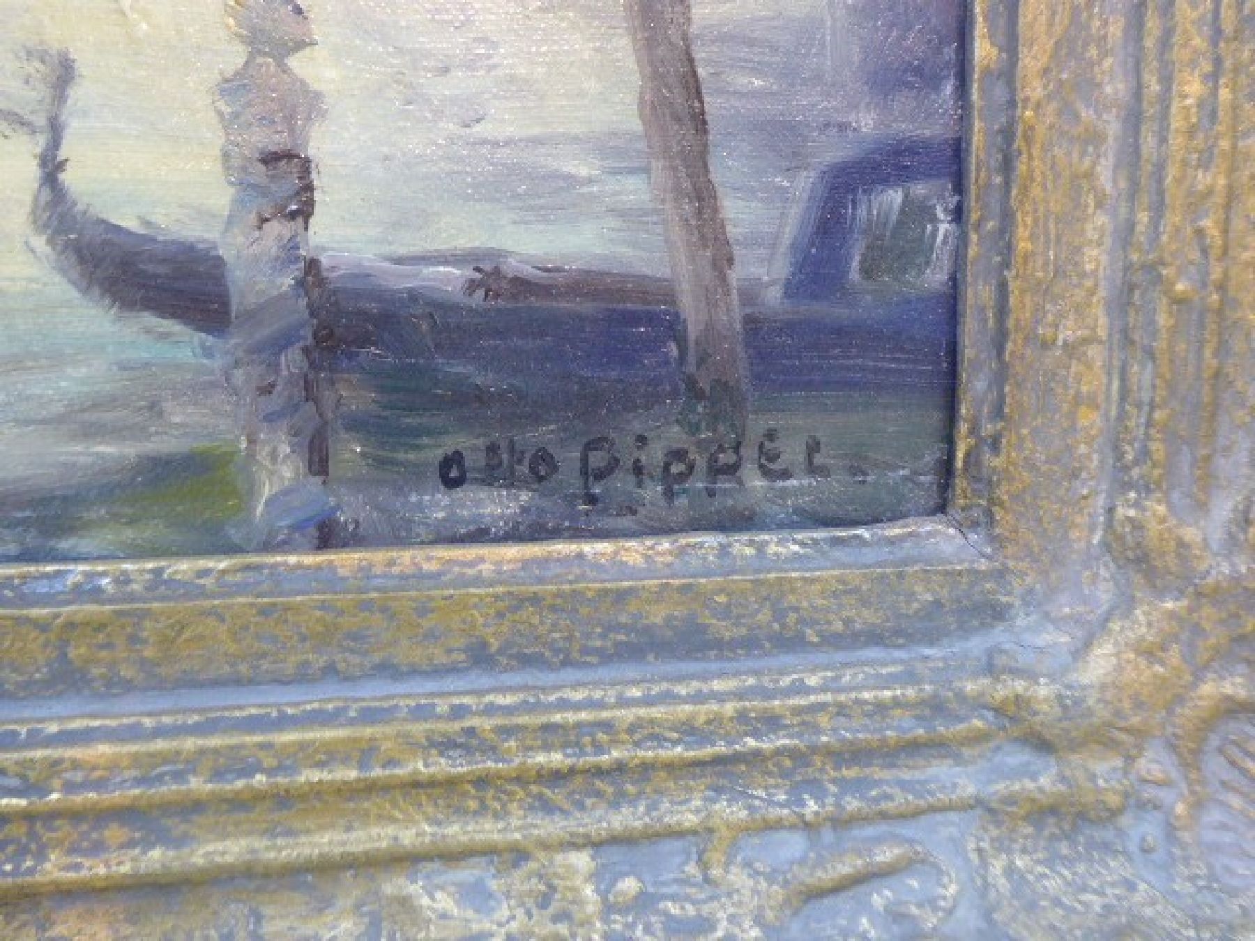 Detail d: Otto Pippel, 1878 Lódz - 1960 Planegg, einer der bekanntesten Spätimpressionisten Süddeutschlands, bekannt für seine Landschafts- und ...