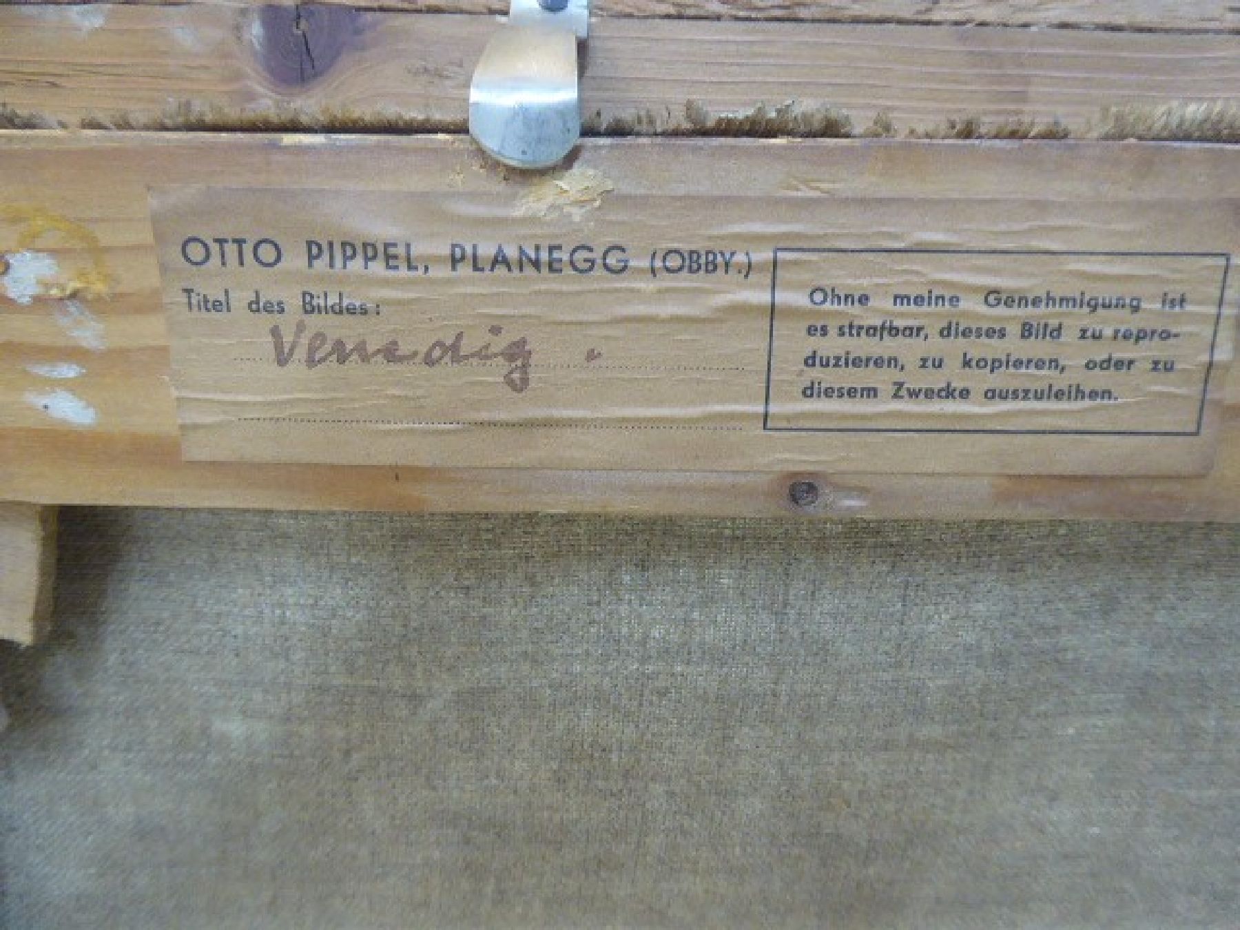 Detail i: Otto Pippel, 1878 Lódz - 1960 Planegg, einer der bekanntesten Spätimpressionisten Süddeutschlands, bekannt für seine Landschafts- und ...