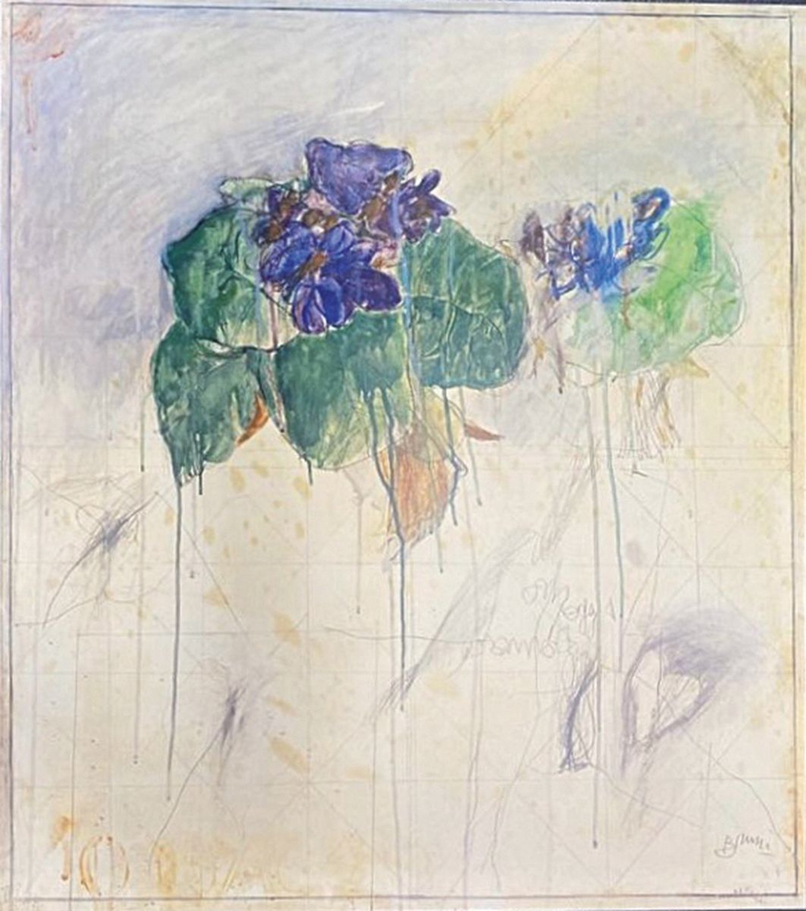 Bruno Bruni, geb. 1935, Fiore, Farboffset, handsigniert, ca. 92x80cm