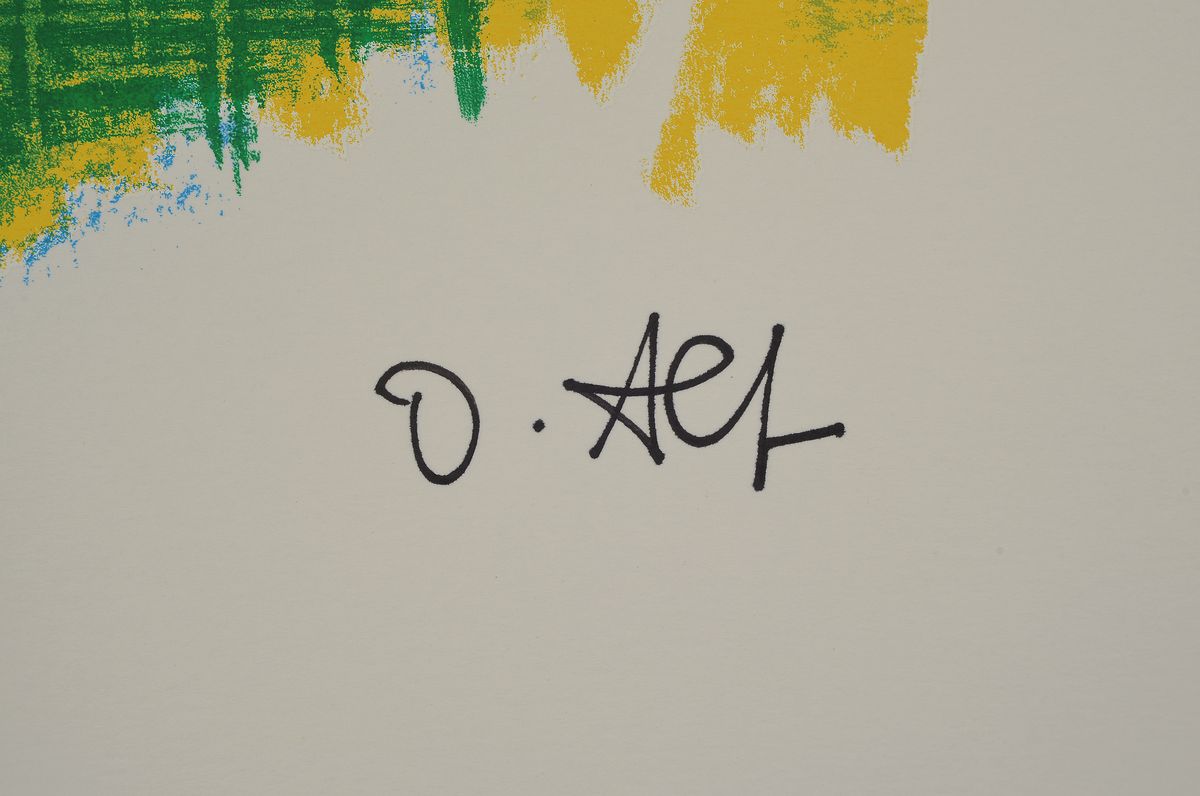 Detail a: Otmar Alt, geb. 1940 Wernigerode, 3 Farbsiebdrucke, alle handsigniert, 1x dat. 75, num. 83/200, ca. 15x12cm; 1x num. 3/99, ca. 17.5x22.5cm; 1x bez. ...