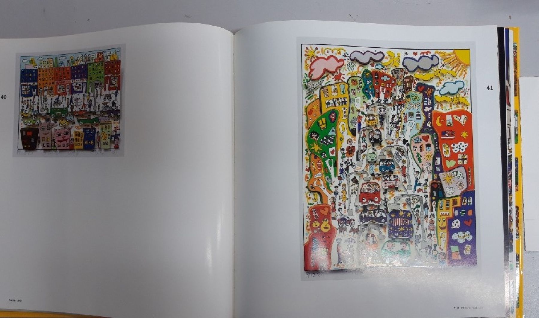 Detail b: James Rizzi, 1950 - 2011, Entwurfszeichnungen zu einem Buch Rizzi 3-D Constructions, Entwurf für den zweiten Papierumschlag in Zusammenarbeit mit ...