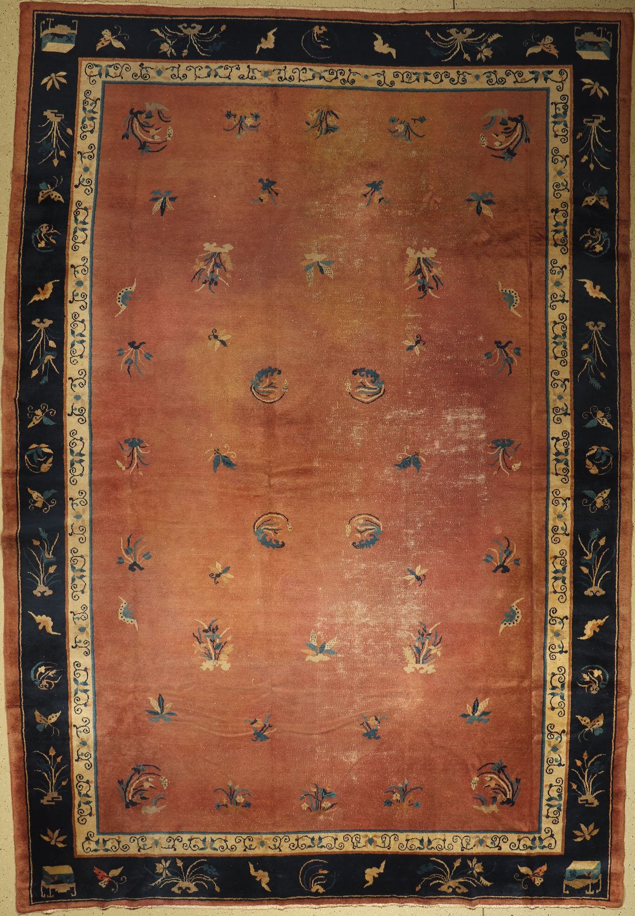 Peking, China, um 1890, Wolle auf Baumwolle, ca. 452 x 313 cm, EHZ: 5