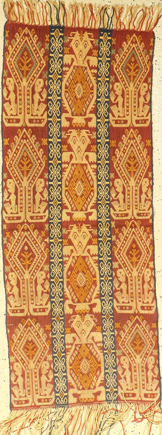Indonesien Textil alt, Indonesien, um 1940-50, Wolle auf Wolle, EHZ: 2