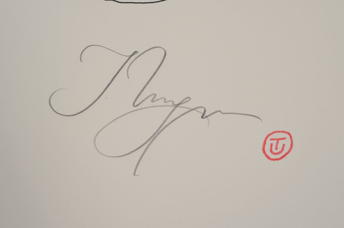 Detail a: Tomi Ungerer, 1931-2019, Lithographie, handsigniert, num. 74/90, ca. 56x46cm