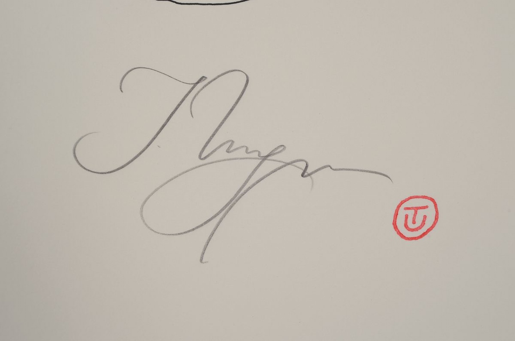 Detail e: Tomi Ungerer, 1931-2019, Lithographie, handsigniert, num. 74/90, ca. 56x46cm