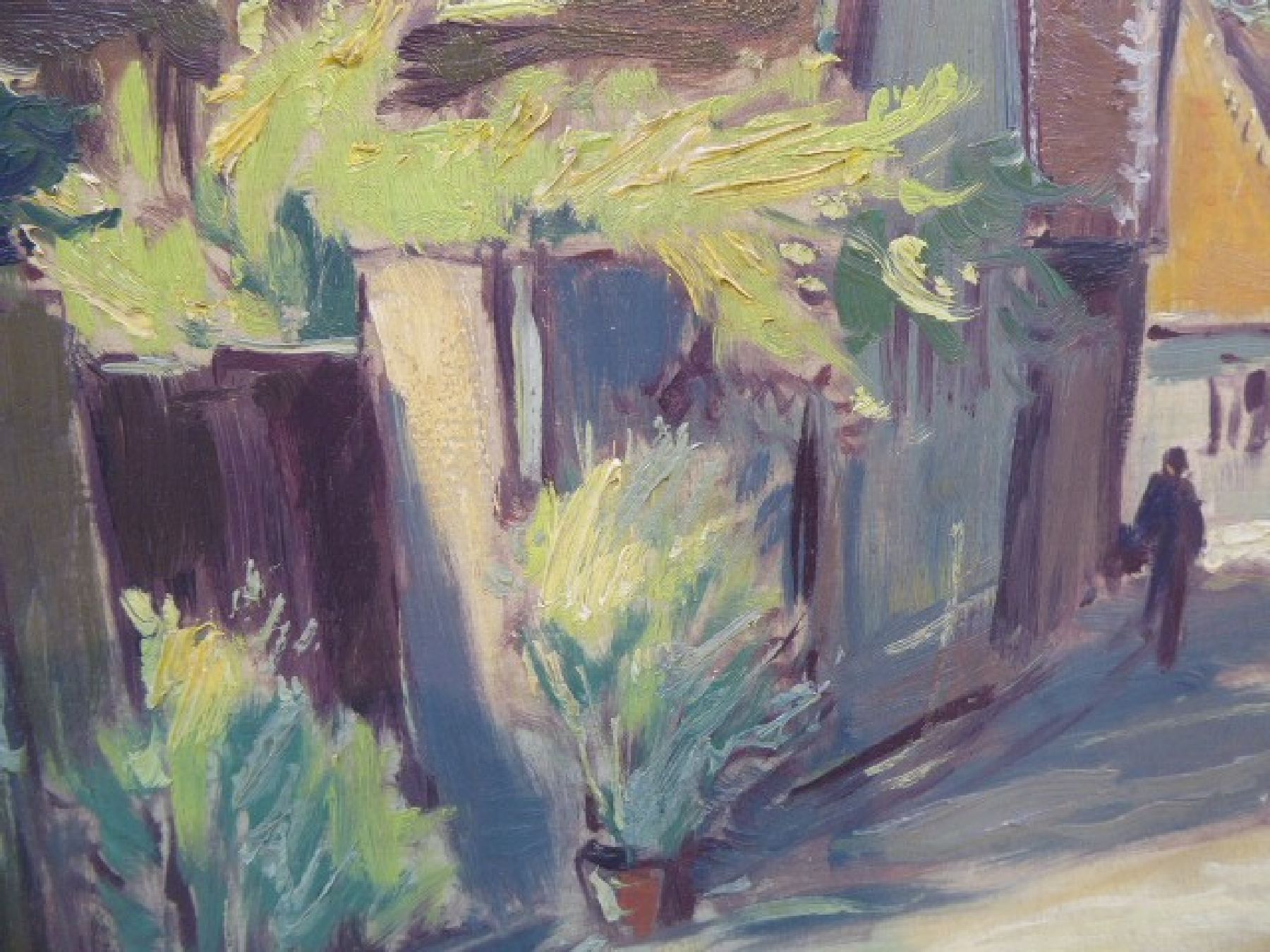 Detail f: Karl Graf, 1902-1986 Speyer, Blick in die Mandelgasse in Neustadt Haardt, Öl/Sperrholz, signiert, dat. 1939, ca. 85x110 cm, R. ca. 97x122cm