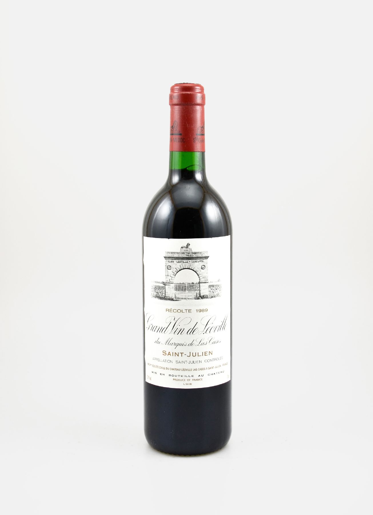 1 Flasche 1989 Chateau Leoville-Las Cases, Saint-Julien, ca. 75 cl, 13,5 % Vol., Füllstand: into neck, hervorragender Erhaltungszustand, ...