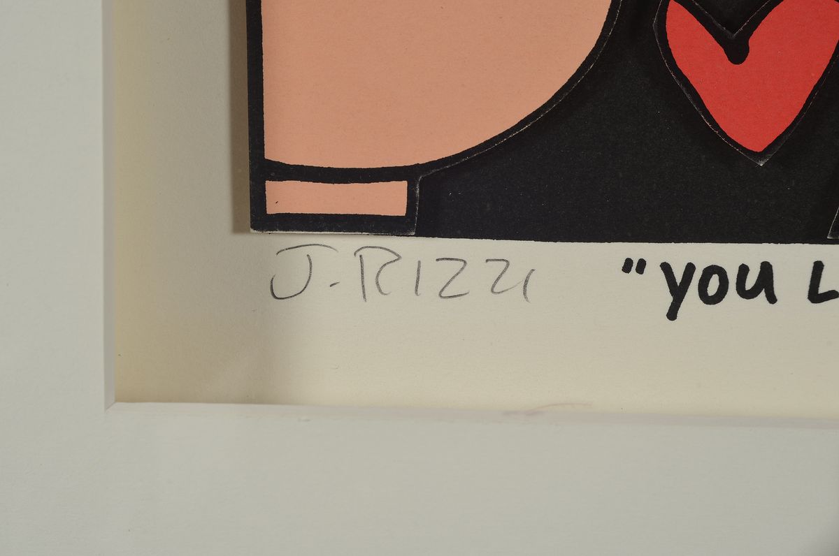 Detail a: James Rizzi, 1950-2011, "You Light up my Life", 3D-Konstruktion, handsign., dat.2003, num. 152/350, unter Glas gerahmt, Motiv ca. 21x26 cm, ...