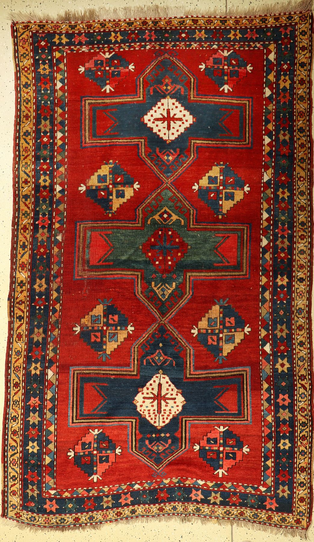 Karabagh alt, Kaukasus, um 1920, Wolle auf Wolle, ca. 240 x 150 cm, EHZ: 3
