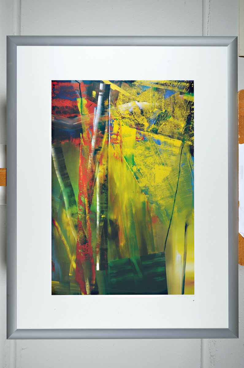 Detail k: Gerhard Richter, geb. 1932, Victoria II, Farboffset auf Karton, durcksign., dat. 1987, Edition: Achenbach Art Edition Düsseldorf, für die ...