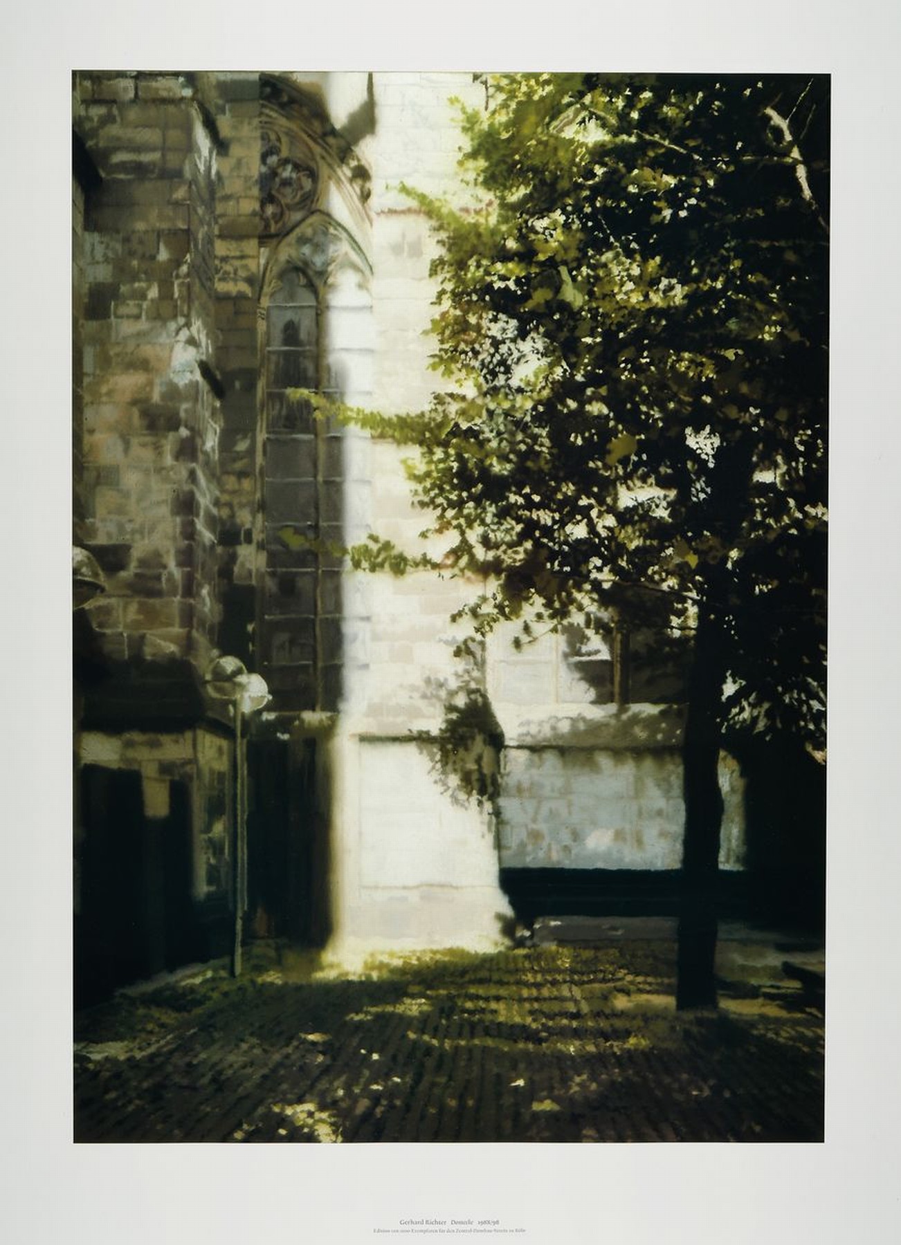 Gerhard Richter, geb. 1932, Domecke, Farboffset 1998, eines von 1000 Exp., 78 x 55 cm, am unteren Rand mit Bezeichnung Gerhard Richter Domecke ...