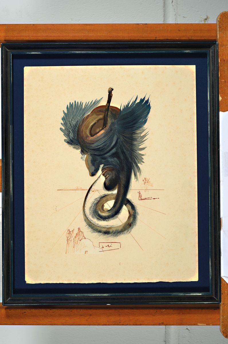 Detail k: Salvador Dali, 1904-1989, Devins et Sorciers (Die Wahrsager und Zauberer), Farblithographie, im Druck signiert, WVZ Michler/Löpsinger Nr. 1058, ...