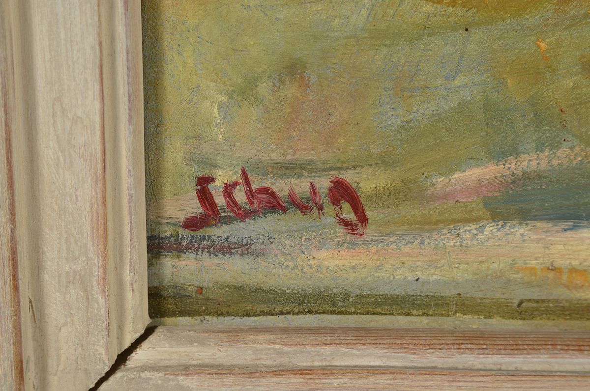 Detail a: Erich Schug, 1906 Ludwigshafen-1982 Bad Dürkheim, Stillleben mit Rosen, Öl/Lwd, links unten signiert, ca. 38x46cm, R. ca. 53x60cm
