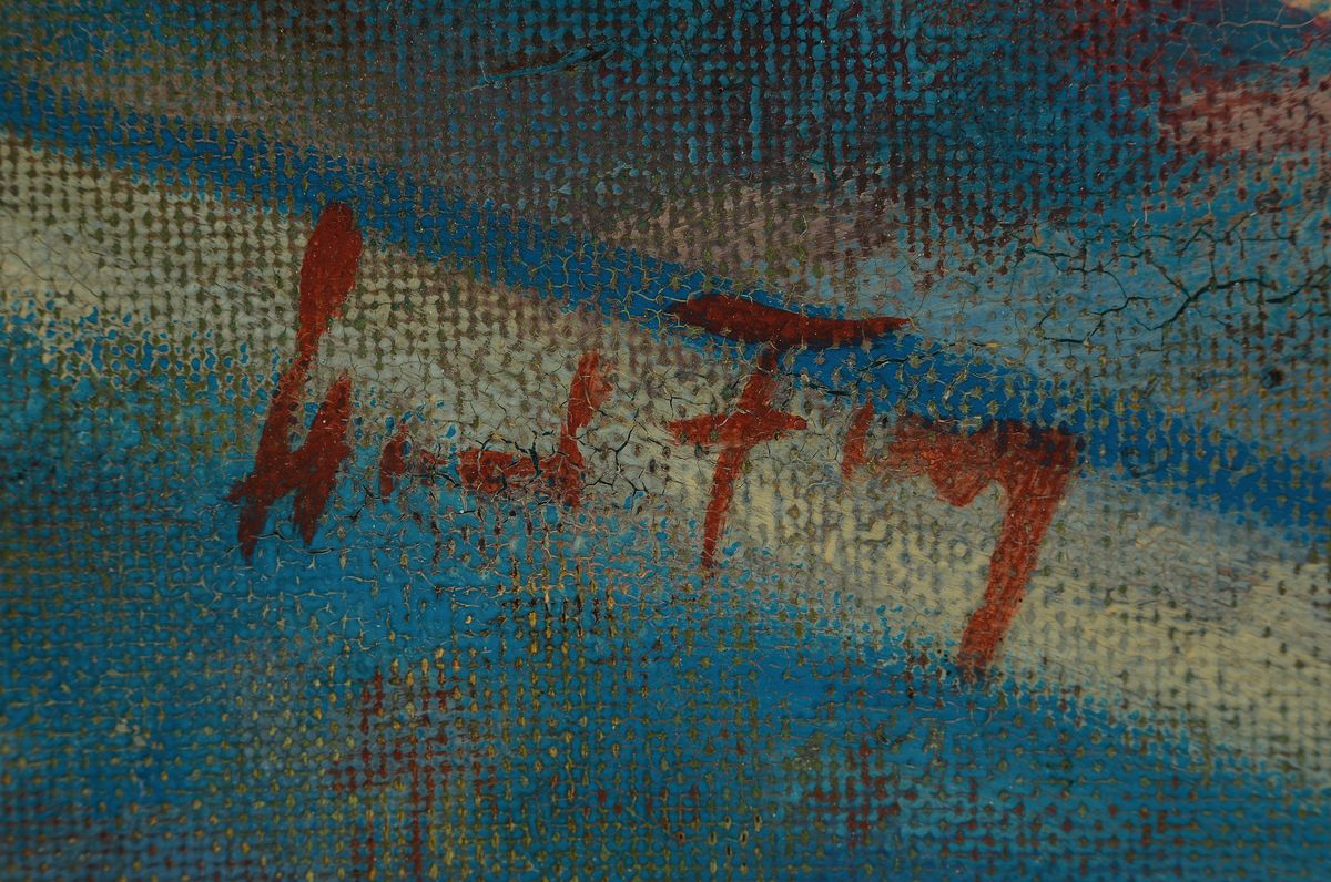 Detail a: Hanns Fay, 1888 Frankenthal-1957 Neustadt, Seiltänzerinnen, Öl/Malkarton, links unten signiert, ca. 92x66cm, R. ca. 105x79cm