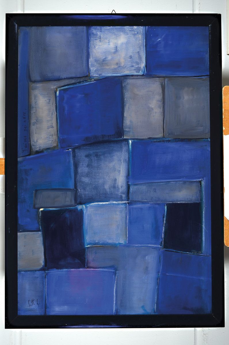 Detail k: Lucien Sotto, zeitgenössischer Belgischer Künstler, links unten sign., Öl/Lwd, Rahmen, gesamt ca. 97x67 cm