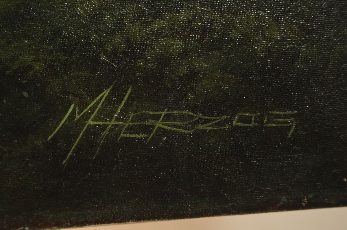 Detail a: Manfred Herzog, geb. 1949 Ludwigshafen, Studium der Dekorations- und Schriftmalerei an der Meisterschule Kaiserslautern, 16 Einzel- und zahlreiche ...
