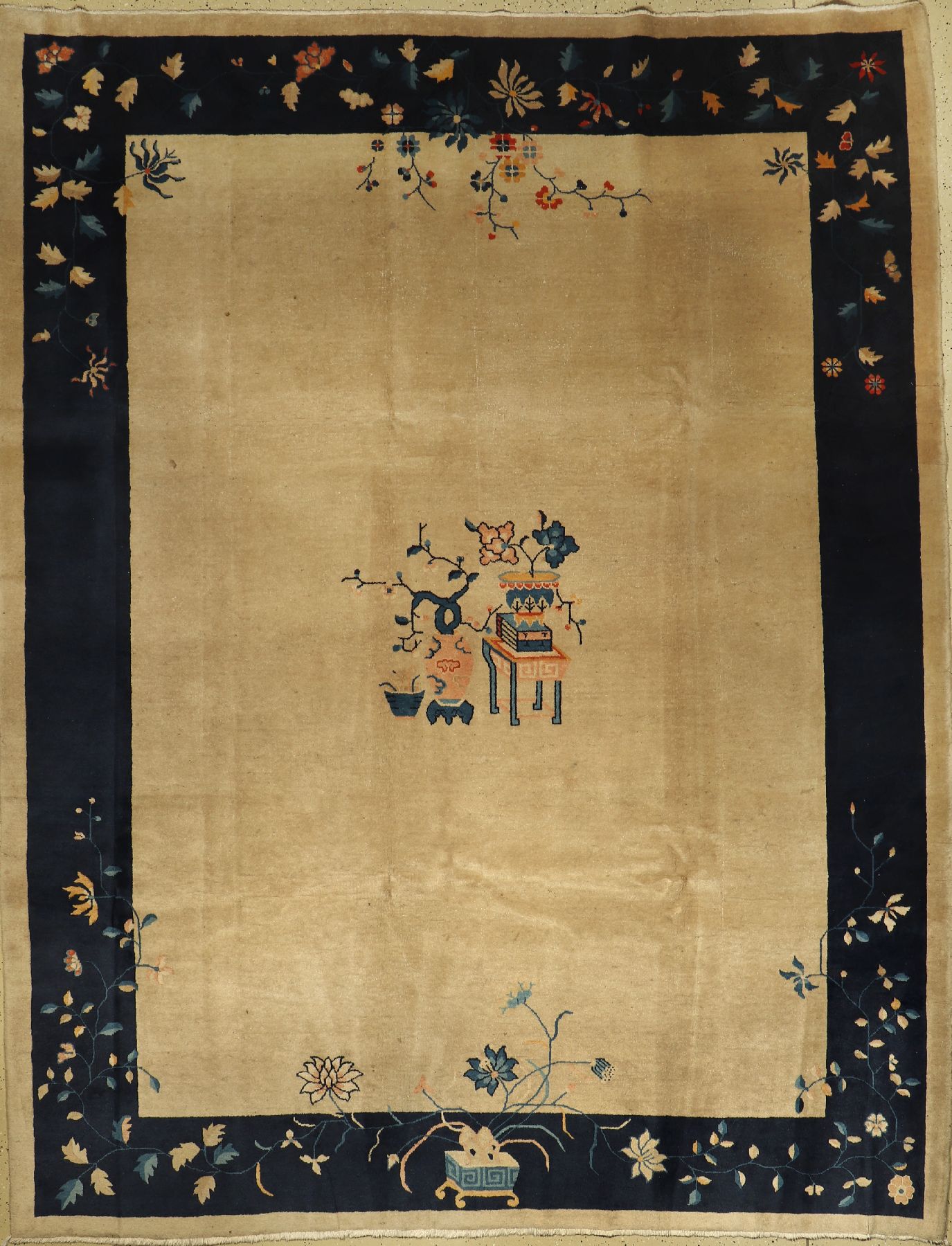 Peking alt, China, um 1920, Wolle auf Baumwolle, ca. 351 x 272 cm, EHZ: 3