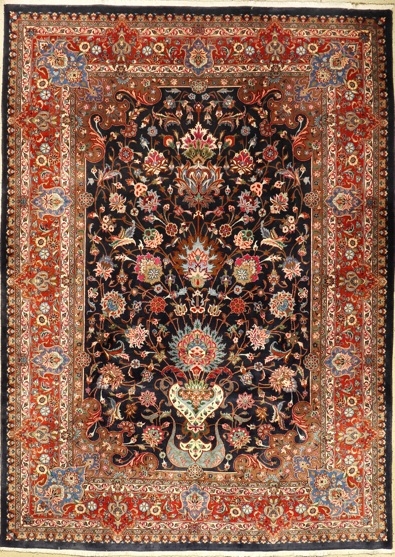 Kashmar alt, Persien, ca. 60 Jahre, Wolle auf Baumwolle, ca. 347 x 248 cm, EHZ: 2