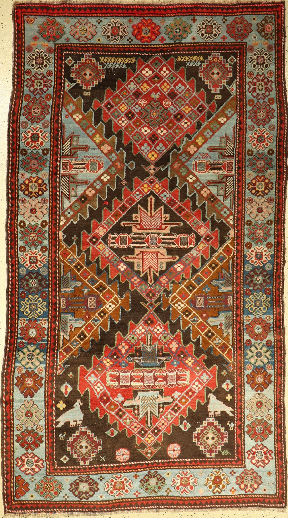 Karabagh antik, Kaukasus, um 1900, Wolle auf Wolle, ca. 225 x 125 cm, EHZ: 3