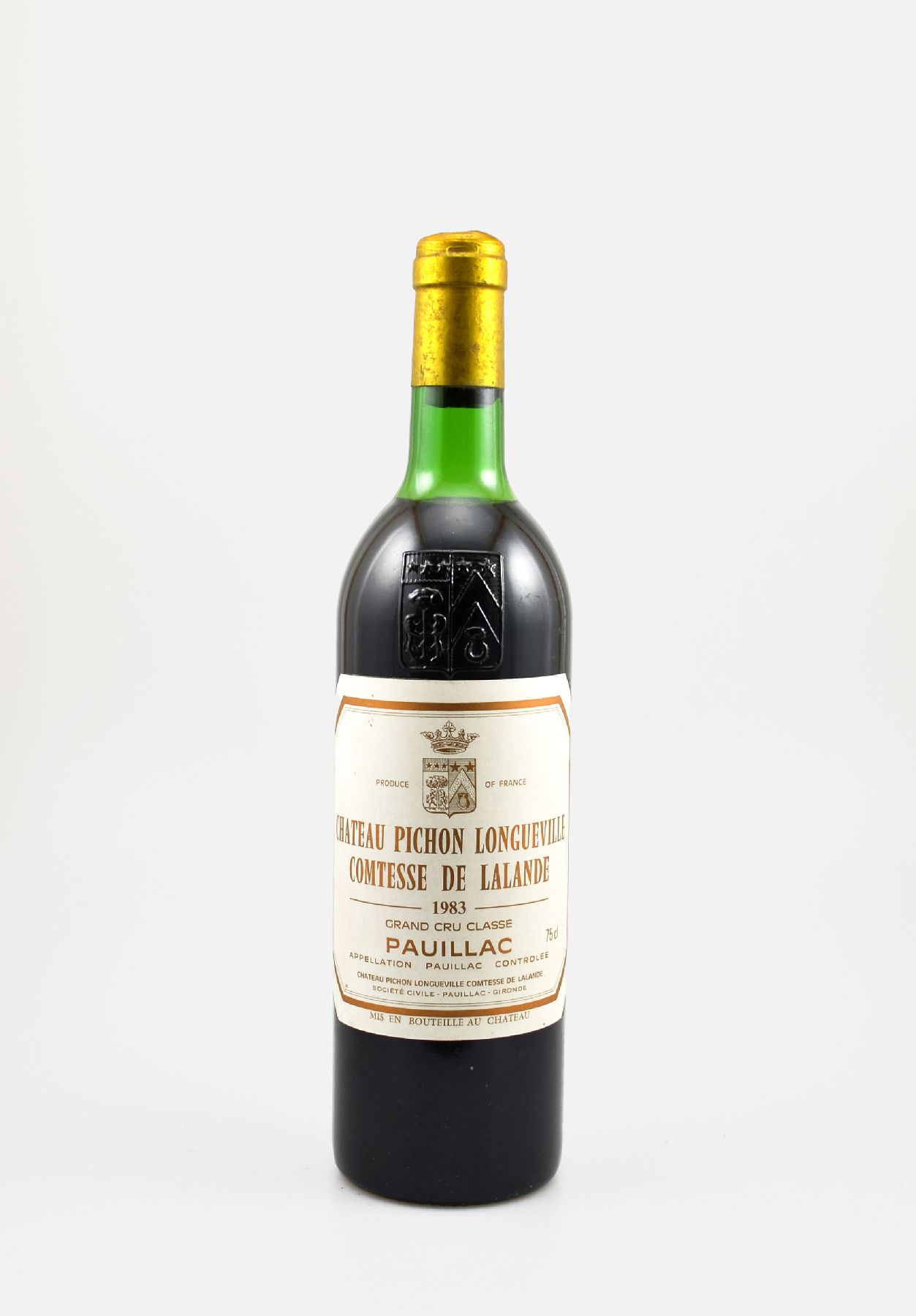 1 Flasche 1983 Chateau Pichon Longueville Comtesse de Lalande, Pauillac, Grand Cru Classe, ca. 75 cl, Füllstand: ca. top shoulder, guter ...