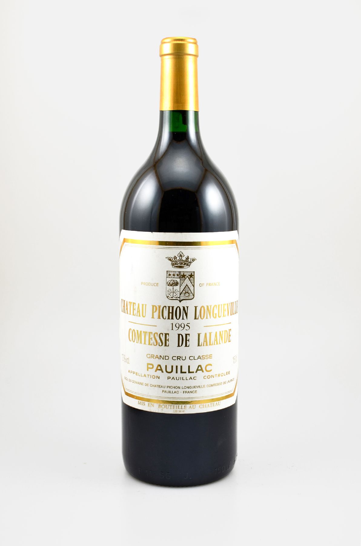 1 Magnumflasche 1995 Chateau Pichon Longueville Comtesse de Lalande, Pauillac, Grand Cru Classe, ca. 150 cl, 13 % Vol., Füllstand: into neck, guter ...
