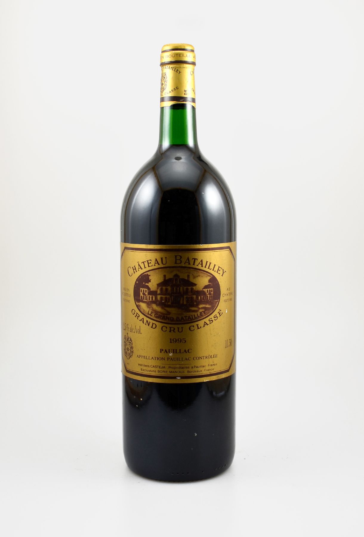 1 Magnumflasche 1995 Chateau Batailley, Pauillac, Grand Cru Classe, ca. 150 cl, 12,5 % Vol., Füllstand: into neck, guter Erhaltungszustand, ...