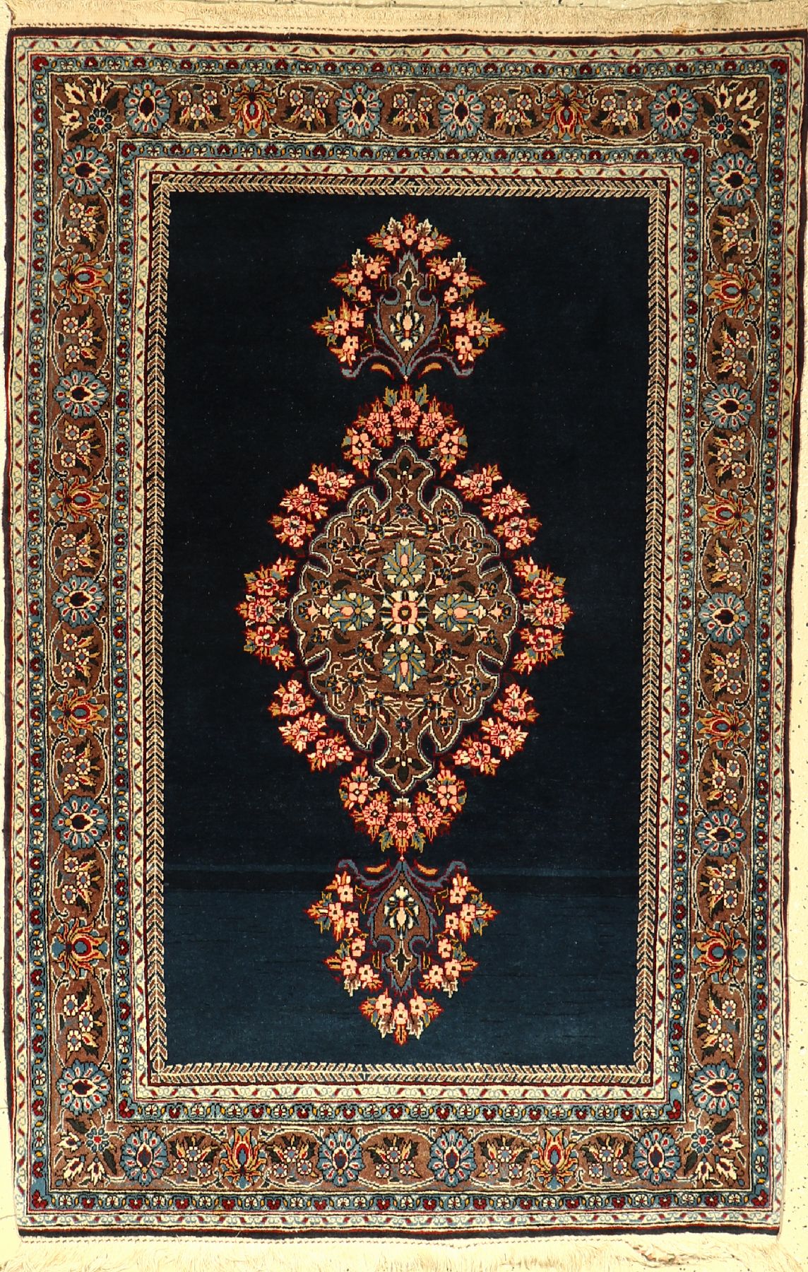 Ghom alt, Persien, ca. 50 Jahre, Wolle auf Baumwolle, ca. 163 x 106 cm, EHZ: 2-3