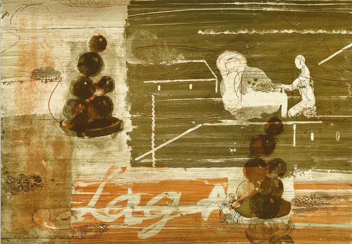 Neo Rauch, geb. 1938, Heliogravur auf dickem Velin, handsigniert, num. 66/300, Hrsg. Galerie Eigen + Art, Blattgröße 41.7 x 59.5cm, hochwertige ...