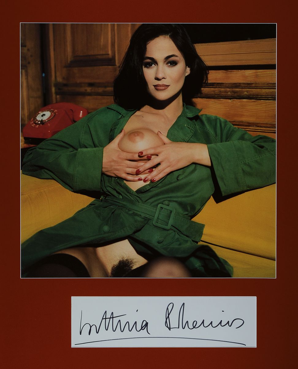 Bettina Rheims, geb. 1952, Offsetlitho, handsigniert, aus 1987, "Chambre Close", nur wenige handsignierte Exemplare, das plakatieren war ...