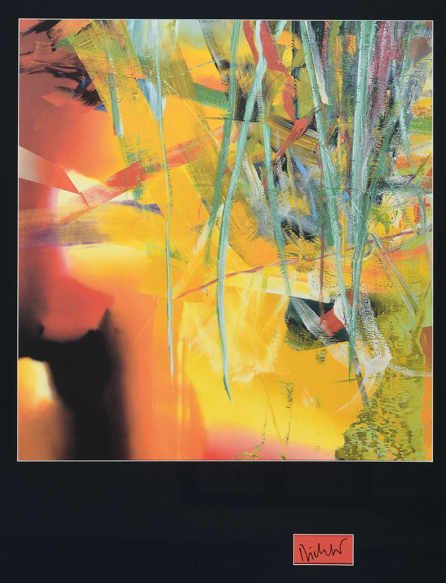 Gerhard Richter, geb. 1932, Farboffset auf Papier, handsigniert, "Panorama", aus 2012, nur wenige handsignierteBlätter, Hrsg. Centre ...