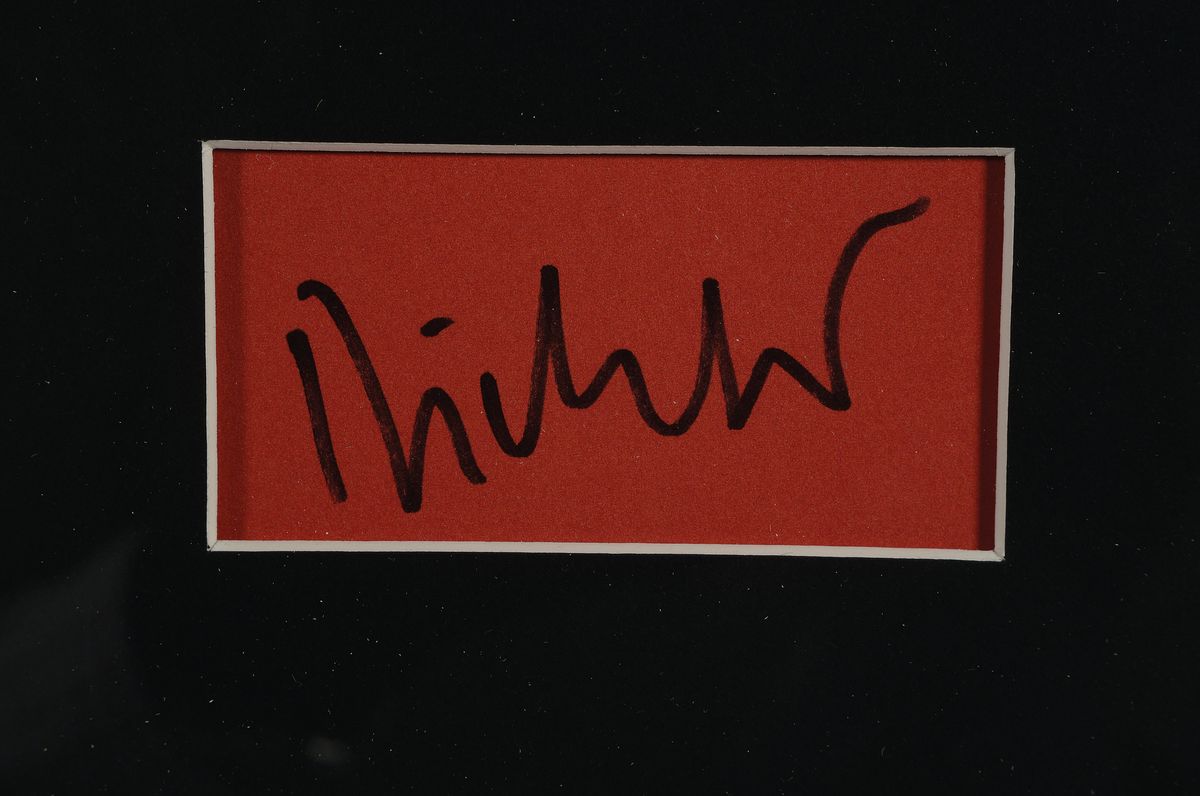 Detail a: Gerhard Richter, geb. 1932, Farboffset auf Papier, handsigniert, "Panorama", aus 2012, nur wenige handsignierteBlätter, Hrsg. Centre ...