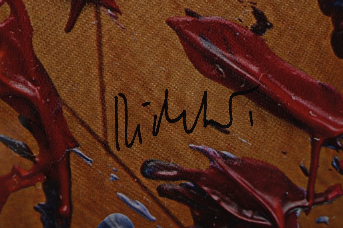 Detail a: Gerhard Richter, geb. 1932, Farboffset-Litho auf Papier, handsigniert, aus 2008, nur wenige hand signierte Exp., Blattgr. 119 x 84 cm, Rahmen l. ...