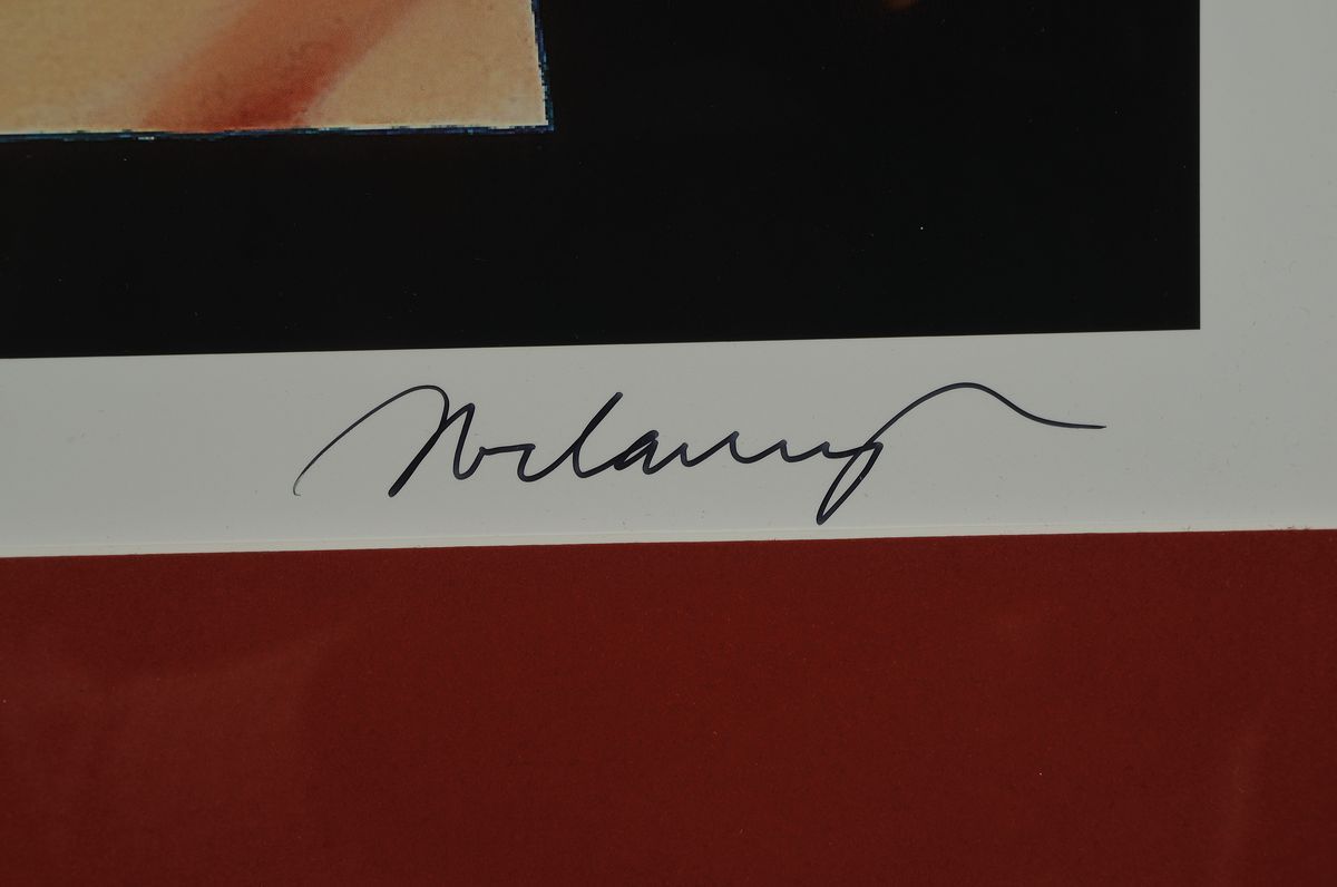 Detail a: Mel Ramos, 1935 - 2018,, Offset auf Papier, handsigniert, "Peek-a-Boo Marilyn", aus 2004, Blattgr. 48 x 46 cm, unter Glas, Rahmen, PP., 52 ...