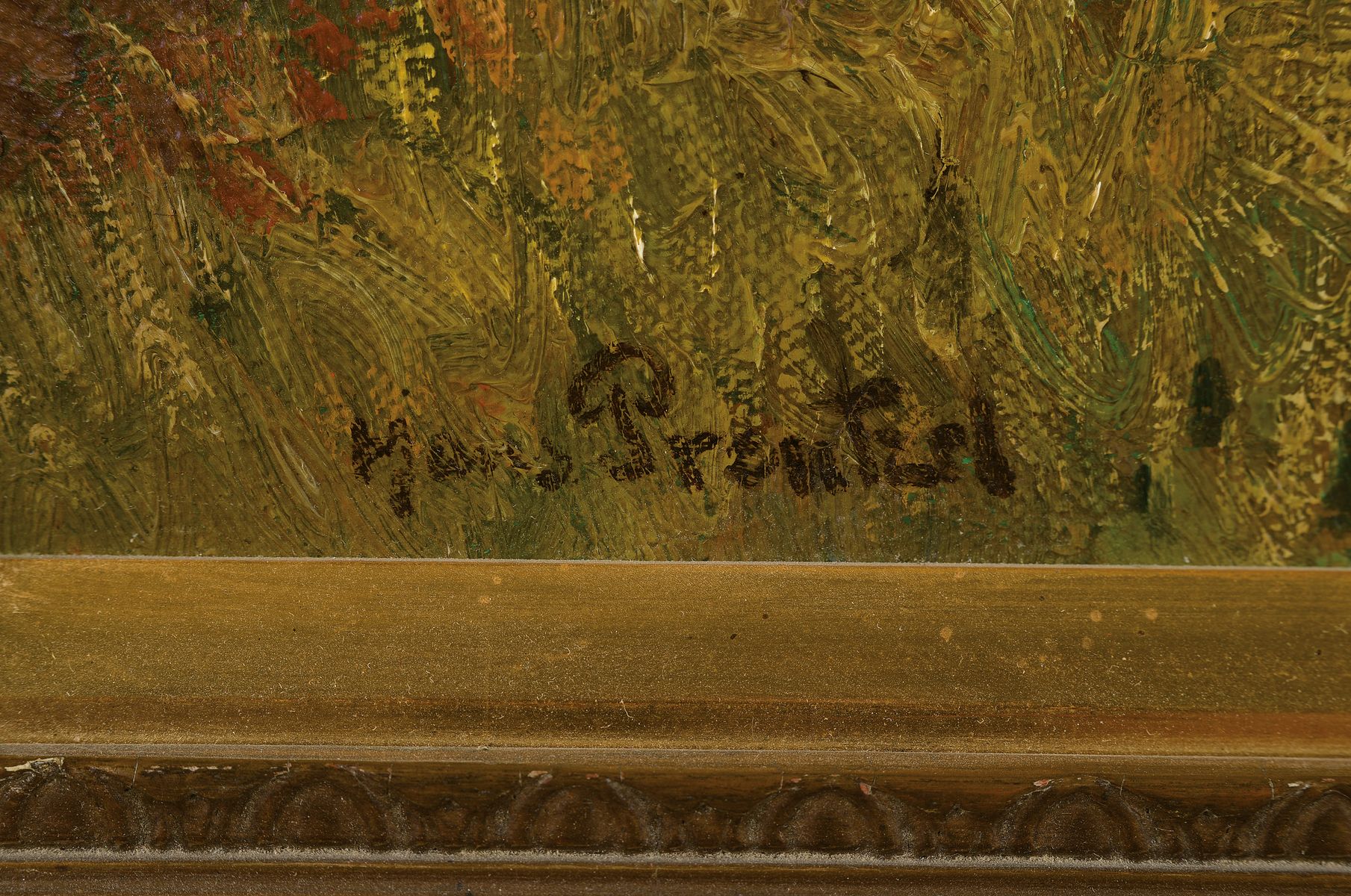 Detail a: Hans Prentzel, 1880 Berlin-1956 Rothenburg o.d. Tauber, Seeuferlandschaft mit Birken, Öl/Lwd, links unten signiert, ca. 57X77cm, R. ca. 73x92cm