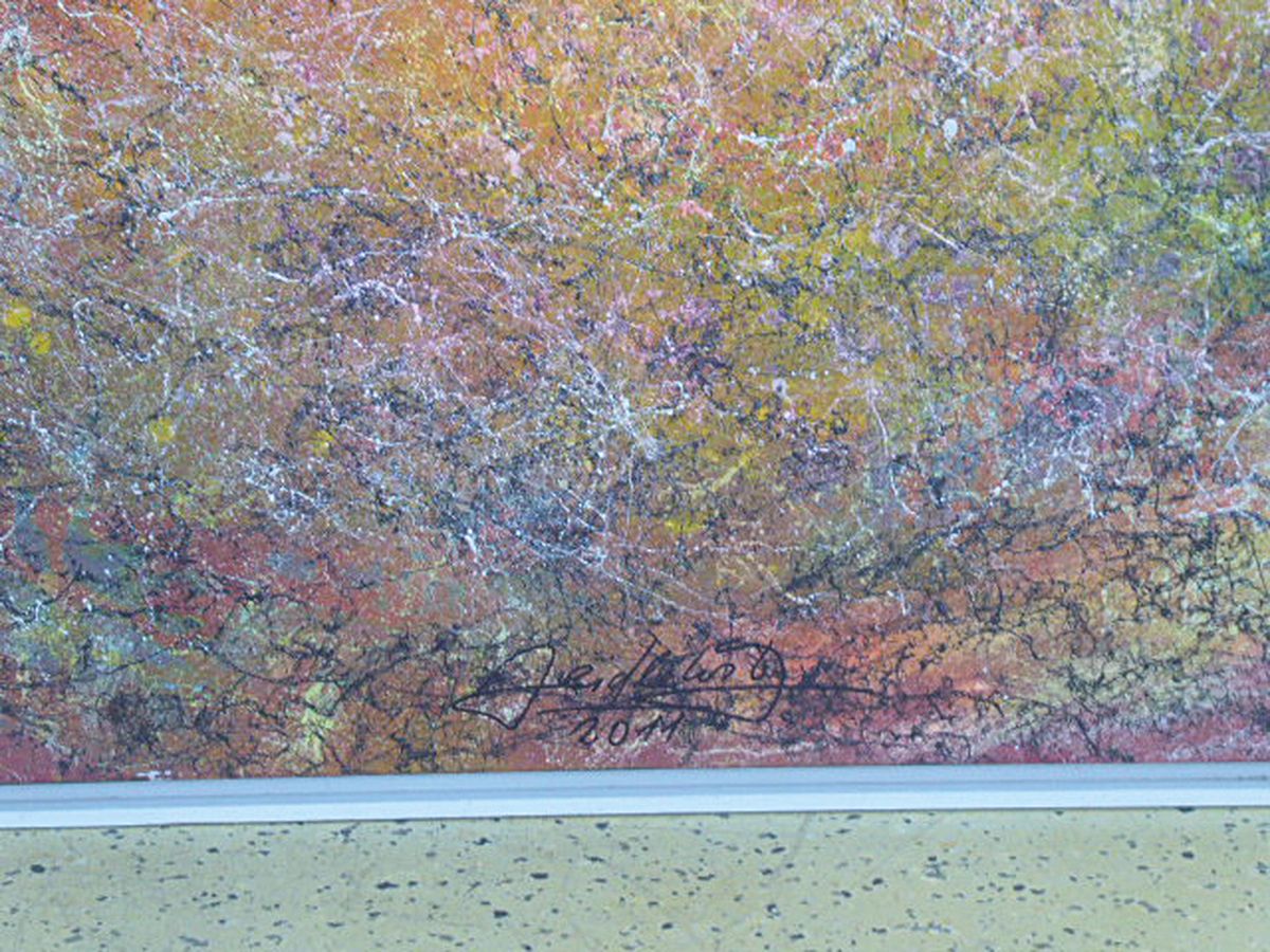 Detail a: Doris Zeidlewitz, geb. 1959, Studium der "Freien Malerei" an der Kunstakademie Städel, Frankfurt und an der Hochschule für Gestaltung ...