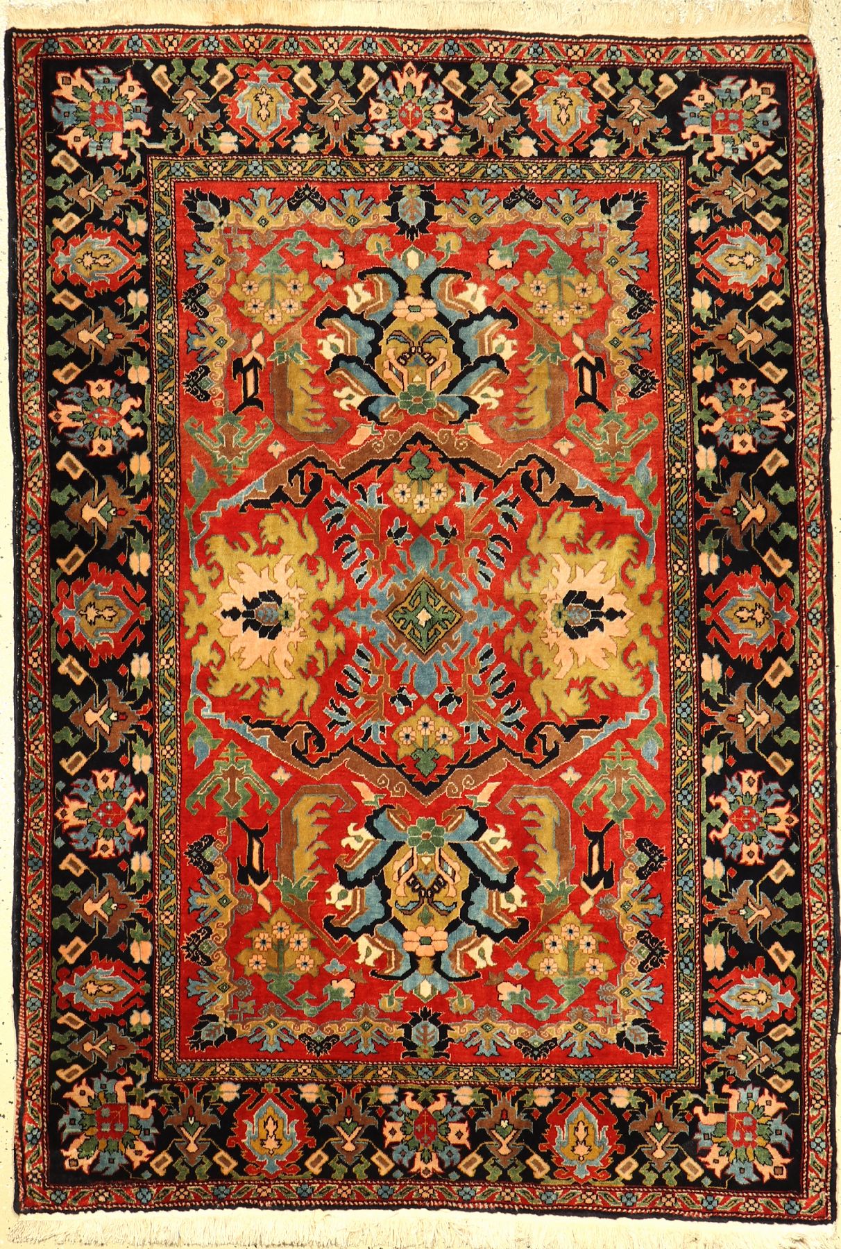 Feiner Azeri alt, Azerbaijan, um 1940, Wolle auf Baumwolle, ca. 188 x 123 cm, EHZ: 2