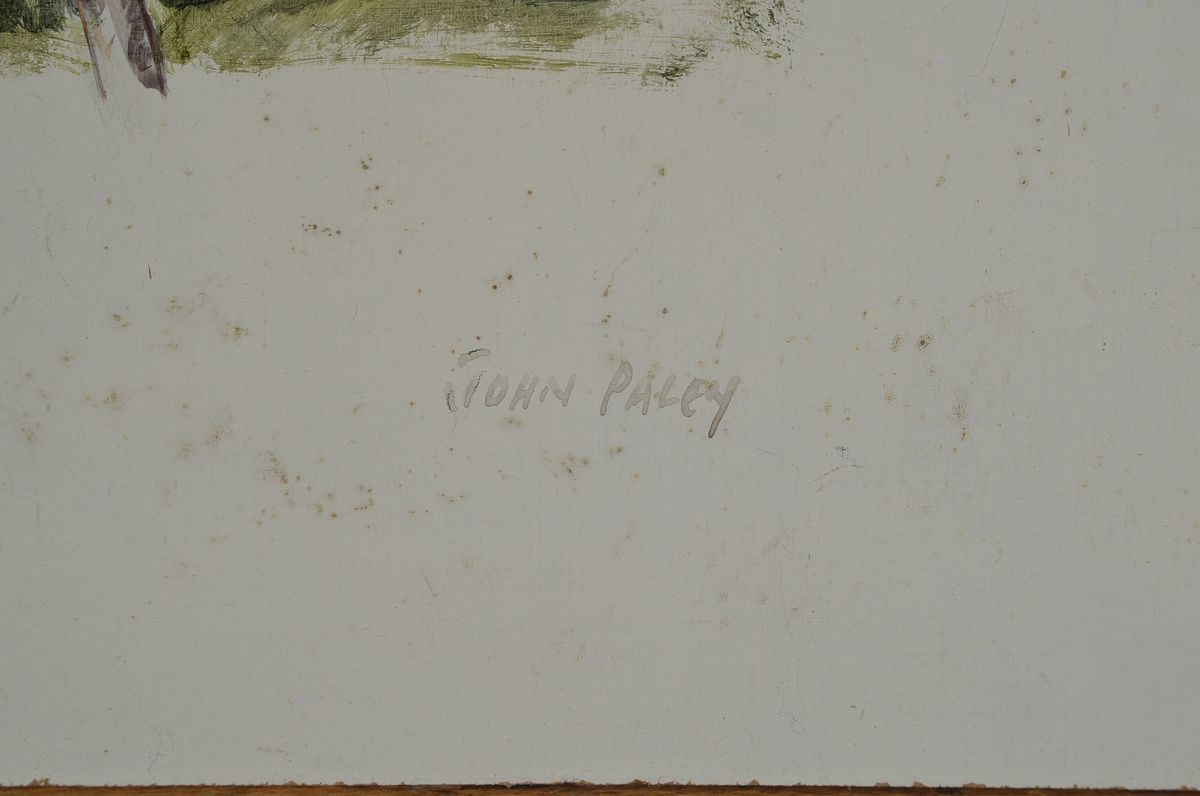 Detail a: John Paley, Gouache/Papier, sign., ca. 38x51 cm