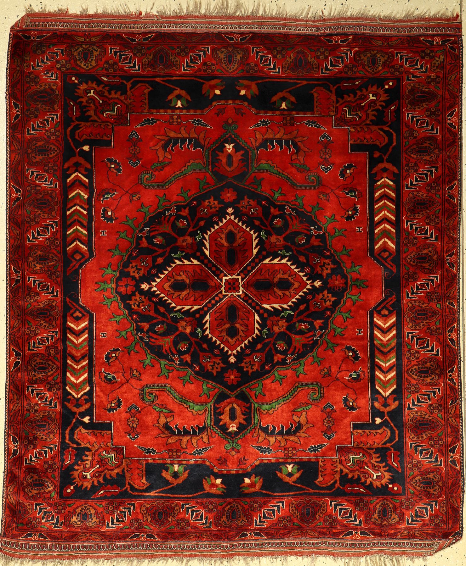 Gouchan alt, Persien, ca. 50 Jahre, Wolle auf Wolle, ca. 180 x 155 cm, EHZ: 2-3
