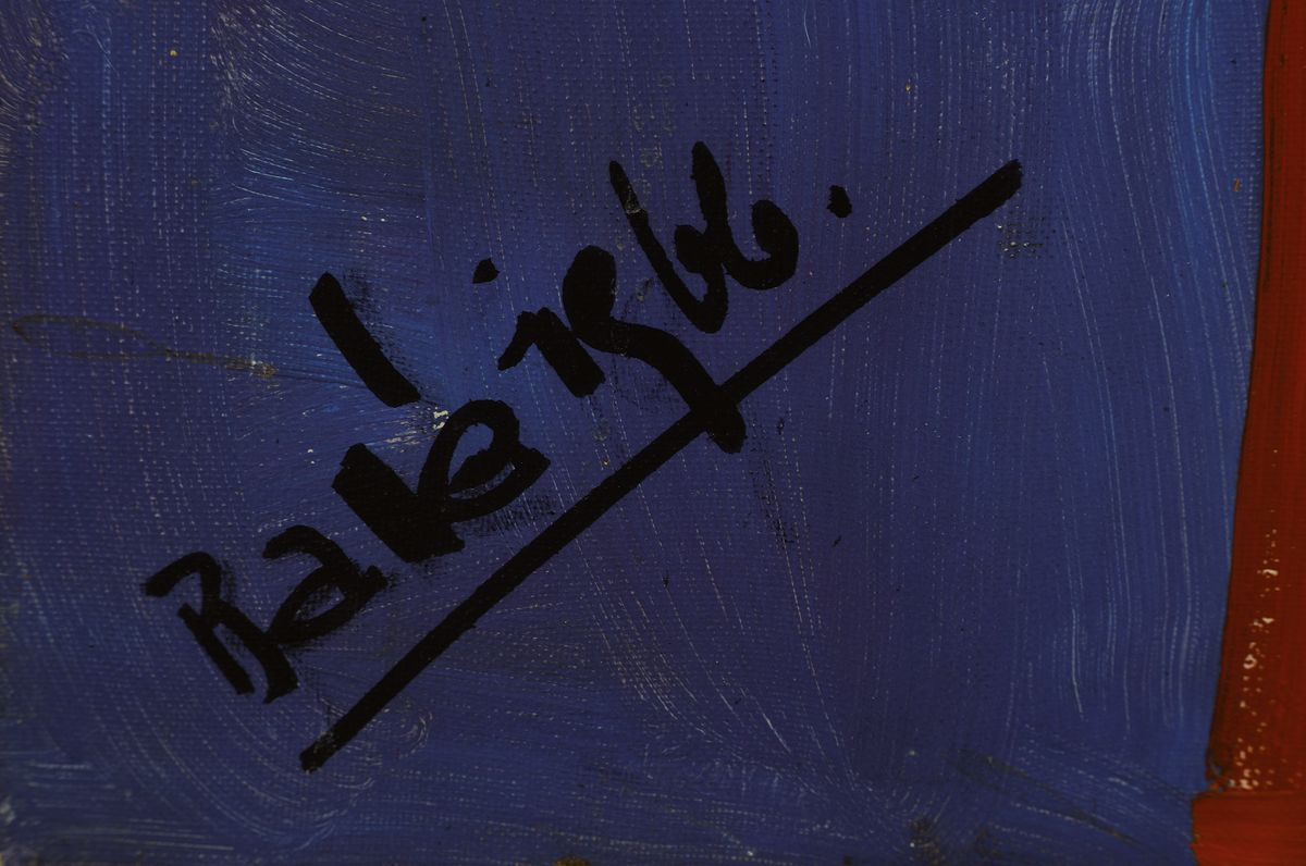 Detail a: Ballé, datiert 1966, Clown und Kind, Öl/Lwd, links unten signiert und dat., ca. 70x71cm