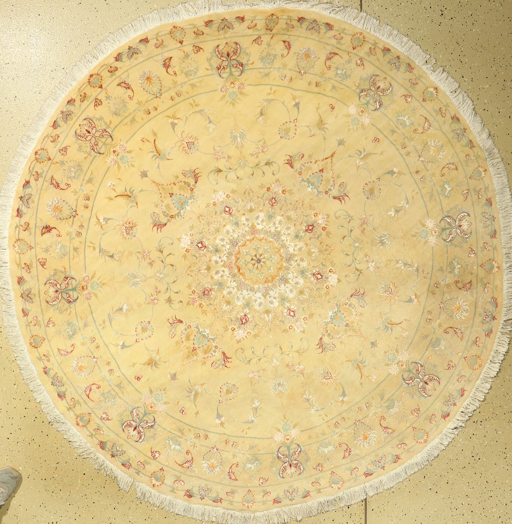 Täbriz fein, Persien, ca. 40 Jahre, Korkwolle mit Seide, ca. 200 cm, EHZ: 2