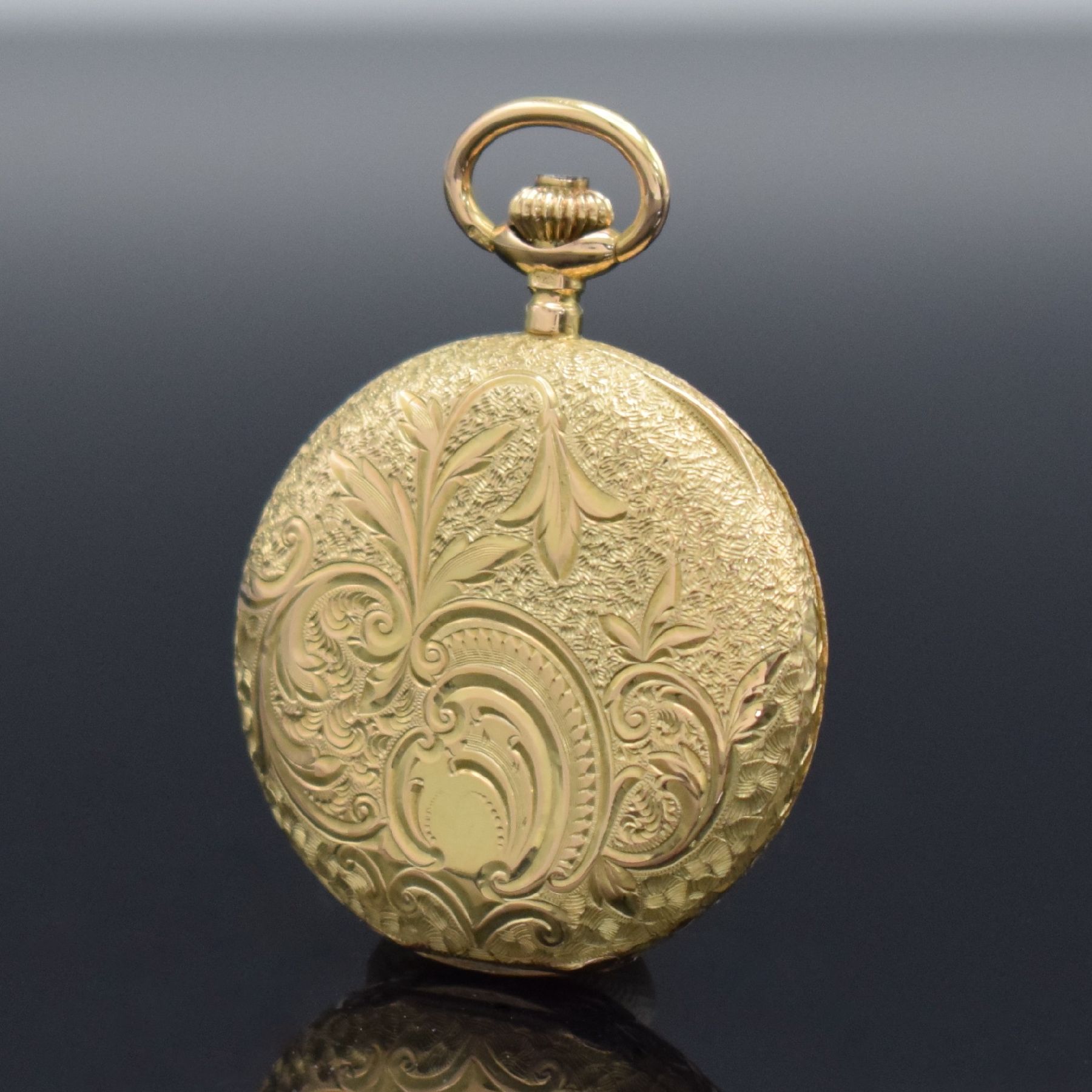Detail d: ZENITH / Anonym 2 Damentaschenuhren in Gold,Schweiz um 1910, 1 x Zenith, offenes & floral verziertes Louis-XVI-Geh. in GG 750/000, Emailzifferbl., ...